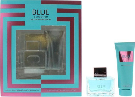 Antonio Banderas Blue Seduction 2 Piece Gift Set: Eau De Toilette 80ml - Body Lotion 75ml